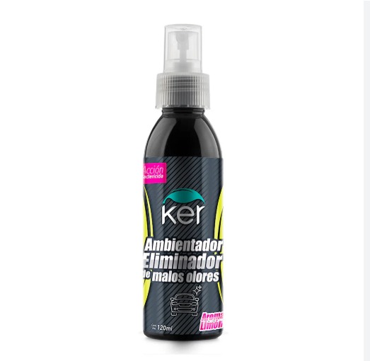 AMBIENTADOR ELIMINADOR MALOS OLORES 120ML (MARCA KER) (CAJA X16)